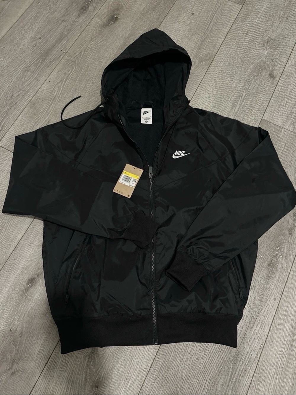 Nike Sportswear Men's Jacket, Size S- Black/White (DA0001-010)